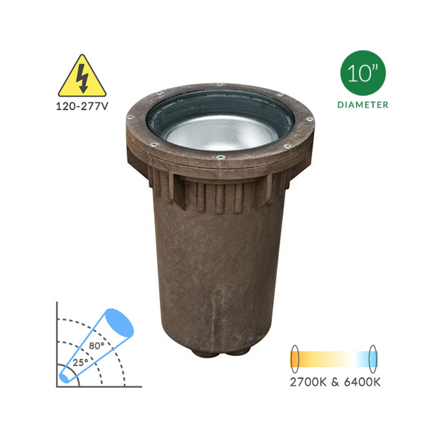 10-Inch Turtle Friendly In-Ground LED Well Light