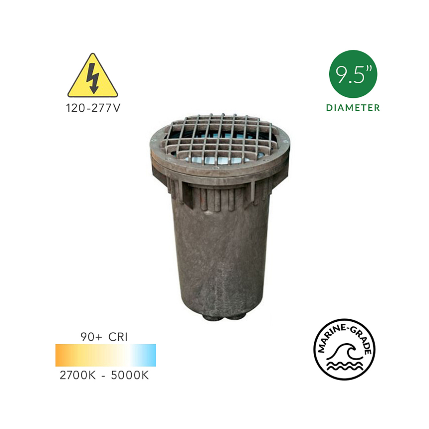 10-Inch In-Ground LED Well Light