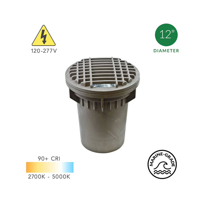 12-Inch In-Ground LED Well Light