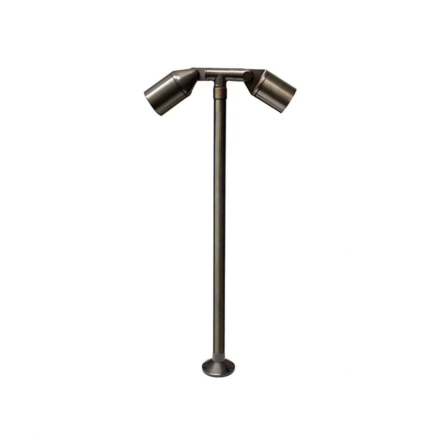 Brass LED Directional Twin Landscape Path Light