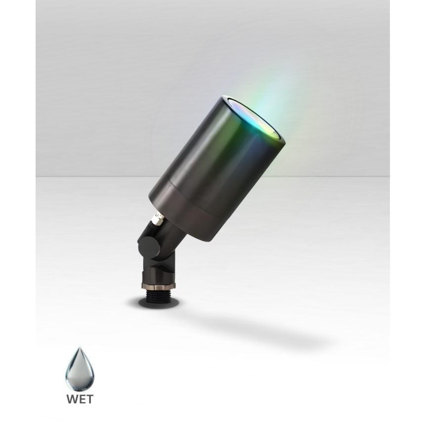 Alcon 9170 ground directional up light shown in a dark bronze finish.