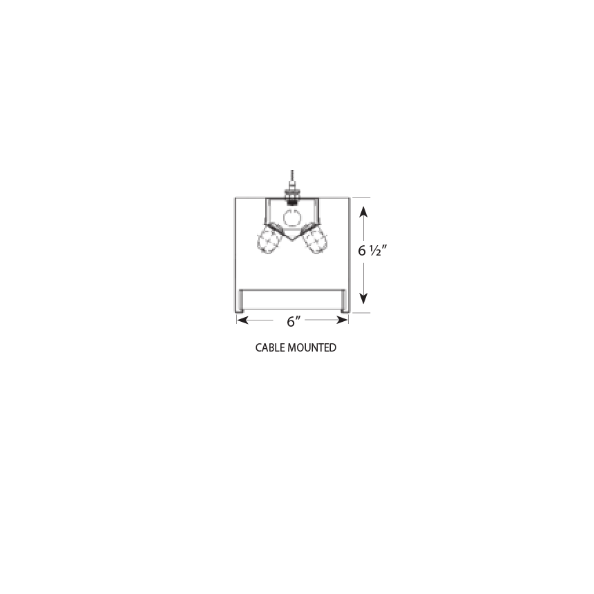 LSI Industries 99D-PMK-4-PL 6x6  Parabolic Louver Linear Fluorescent Suspended Light Fixture - Direct - 4 FT