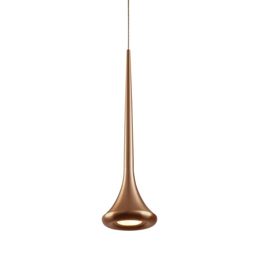 Bach Vintage Brass Pendant by Kuzco