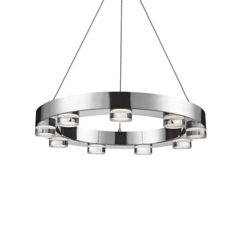 Belle Chrome Pendant by Kuzco