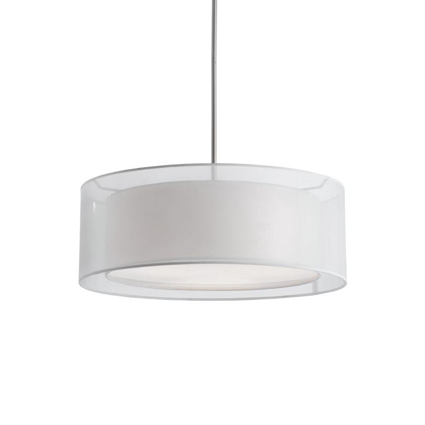 Circon Brushed Nickel Pendant by Kuzco