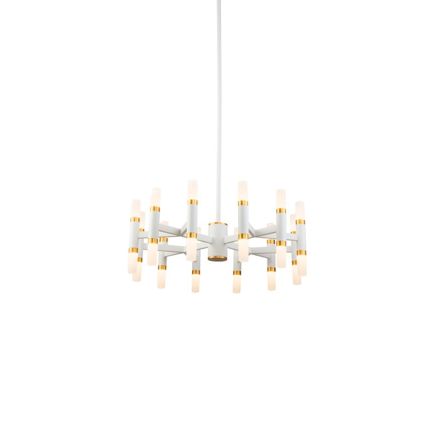 Draven White Chandelier by Kuzco