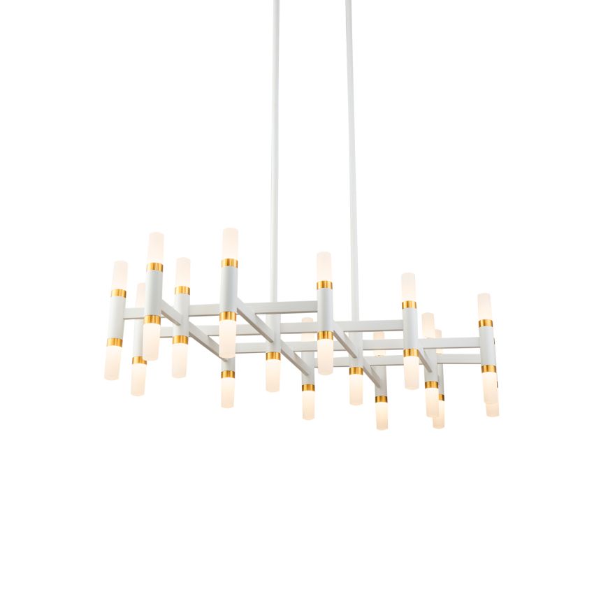 Draven White Chandelier by Kuzco