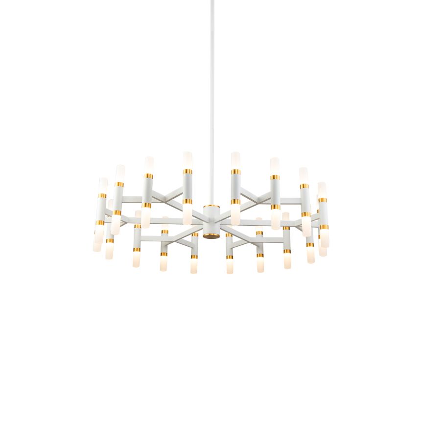 Draven White Chandelier by Kuzco