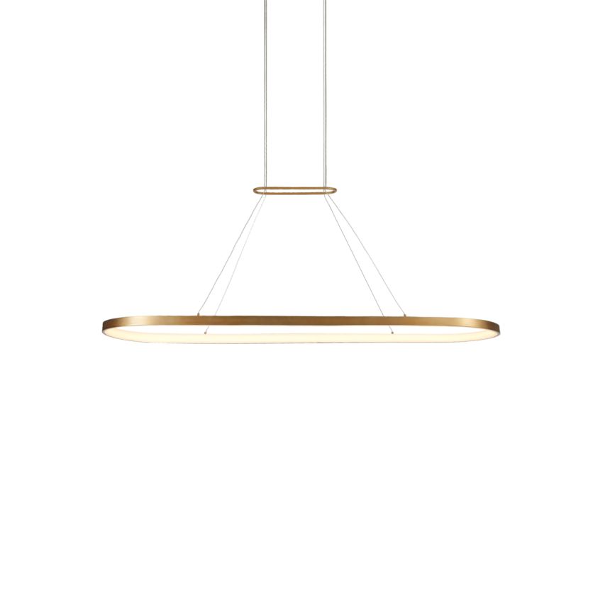 Eerie Antique Brass Pendant by Kuzco