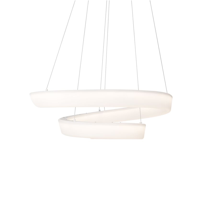 Fleur White Chandelier by Kuzco