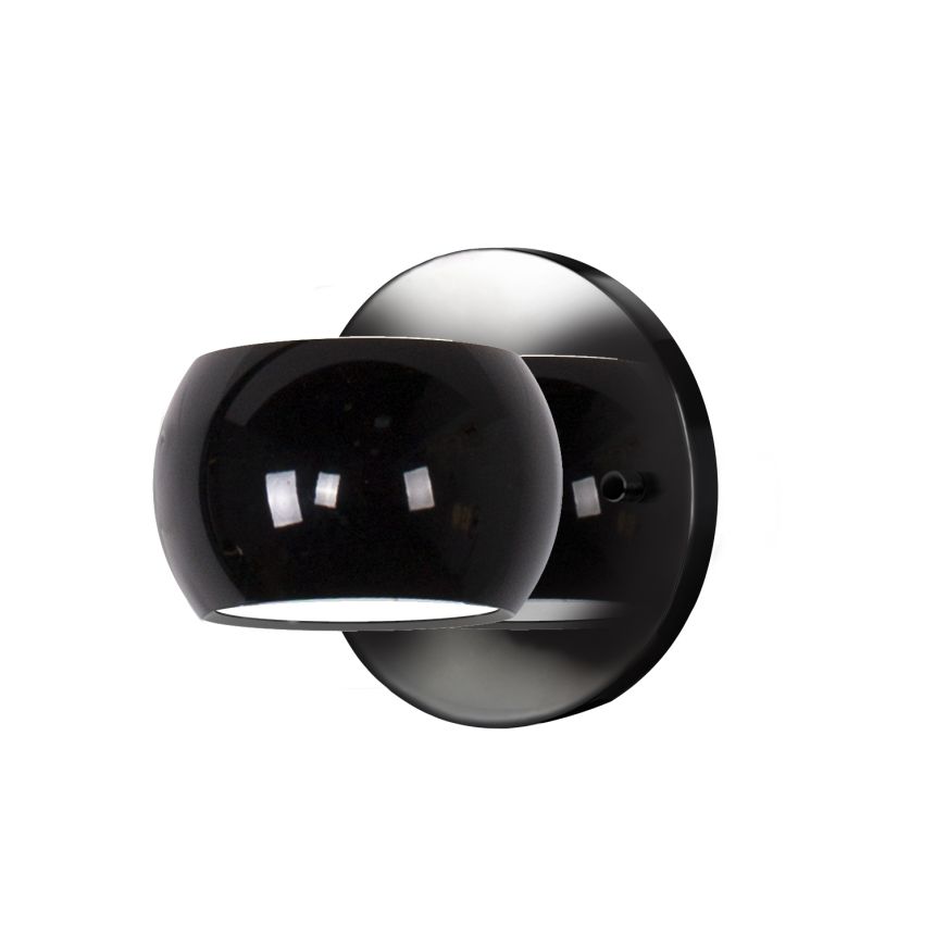 Flux Black Sconce by Kuzco