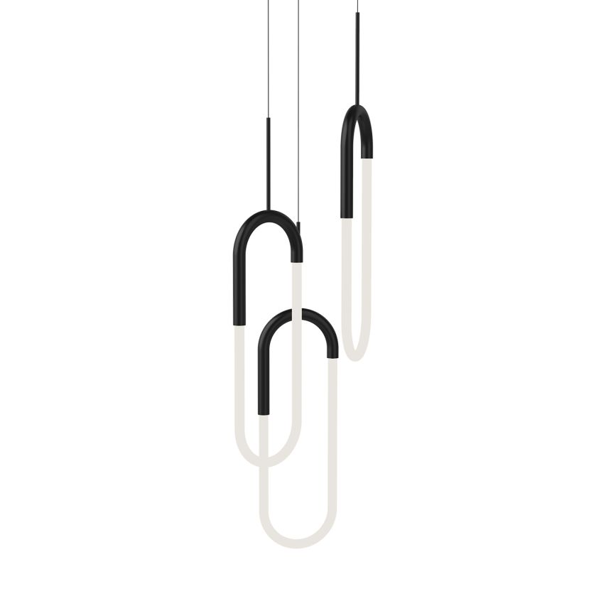 Huron Black Pendant by Kuzco