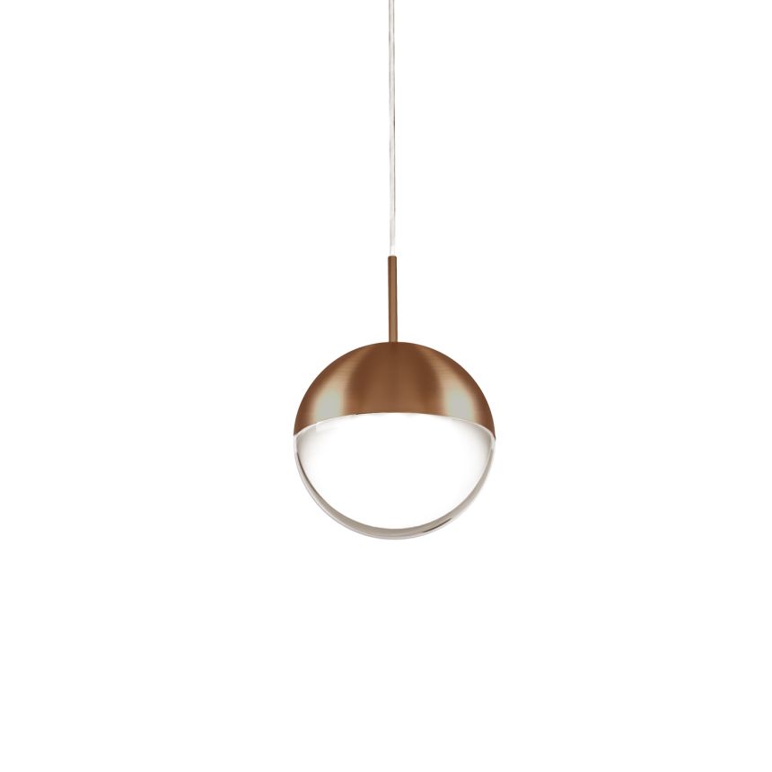 Pluto Vintage Brass Pendant by Kuzco