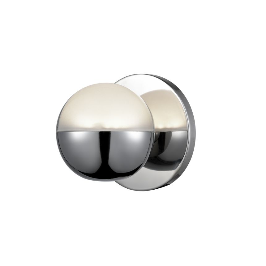 Pluto Chrome Sconce by Kuzco