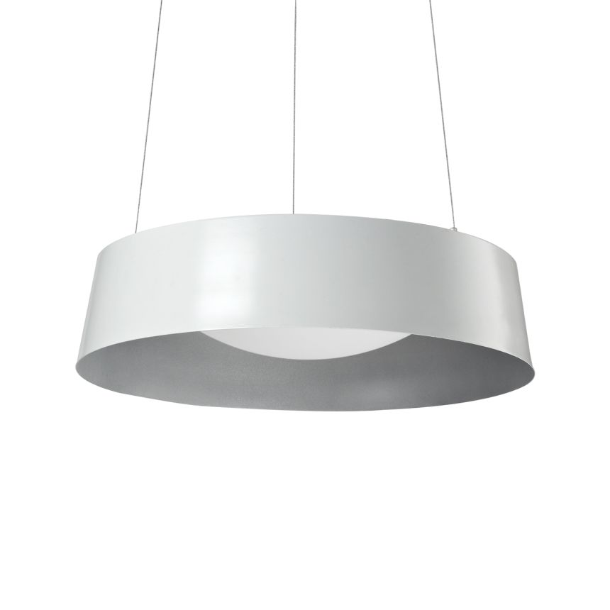 Sampson White Pendant by Kuzco