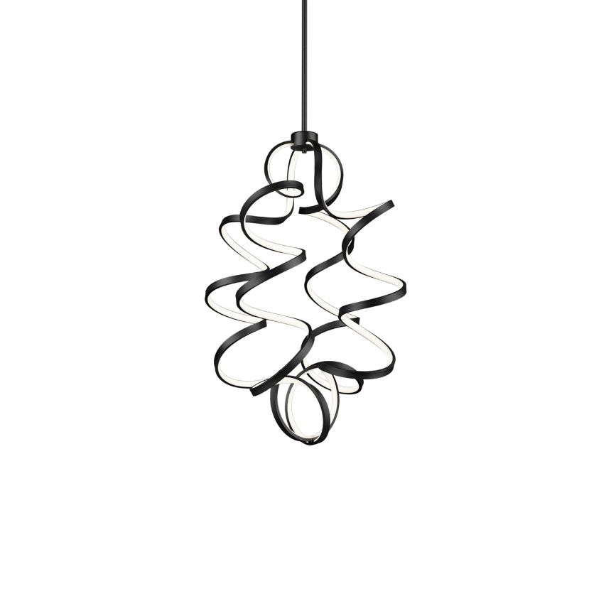 Synergy Black Chandelier by Kuzco