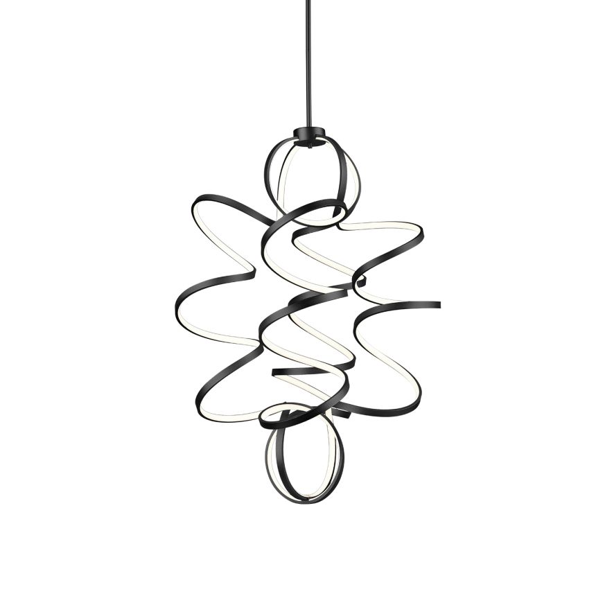 Synergy Black Chandelier by Kuzco
