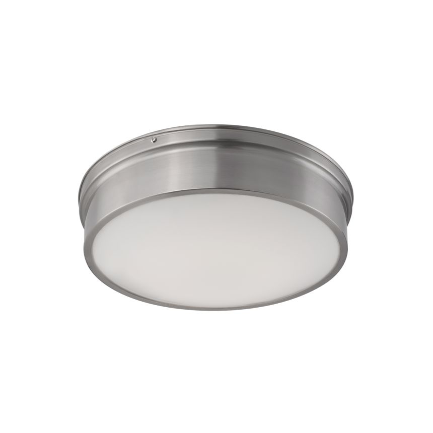 Tristan Brushed Nickel Flush Mount by Kuzco