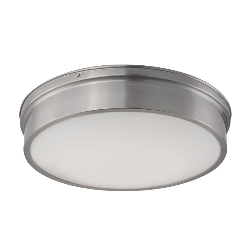 Tristan Brushed Nickel Flush Mount by Kuzco