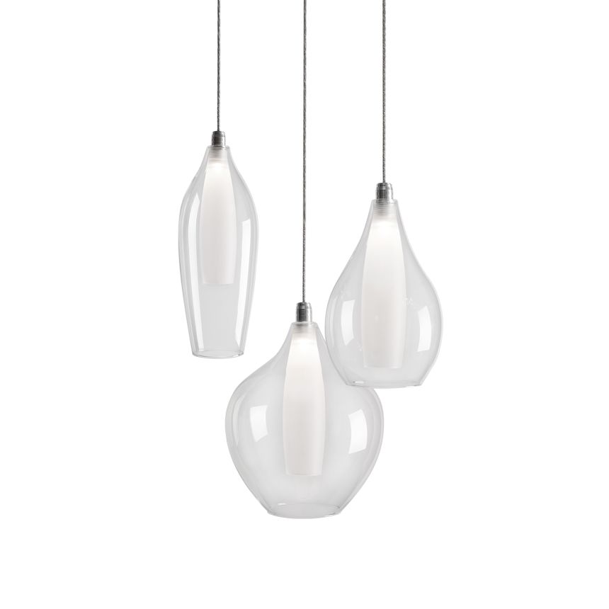 Victoria Chrome Pendant by Kuzco