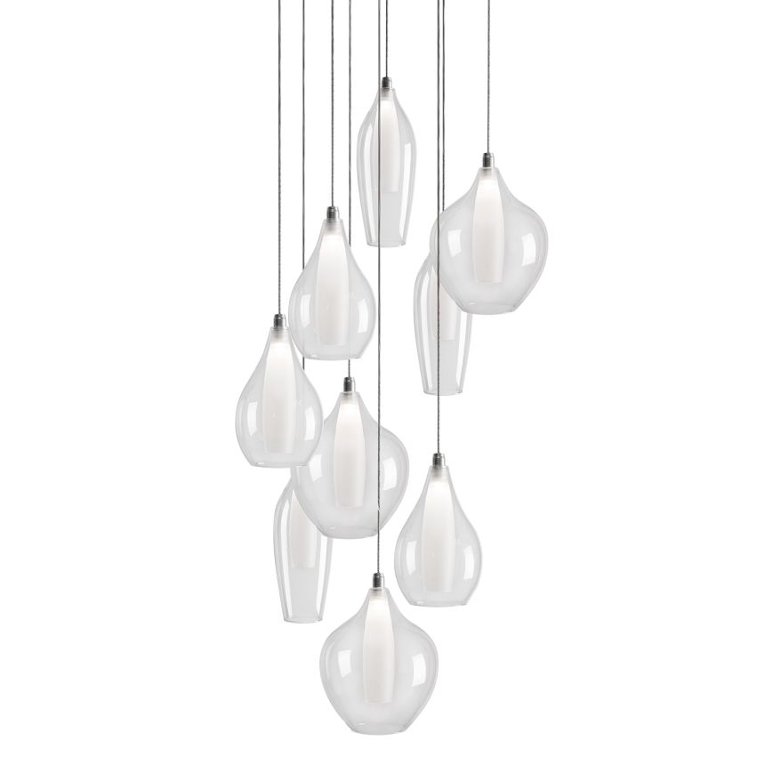 Victoria Chrome Pendant by Kuzco