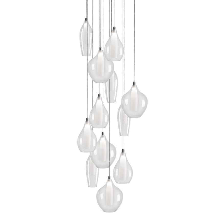 Victoria Chrome Pendant by Kuzco