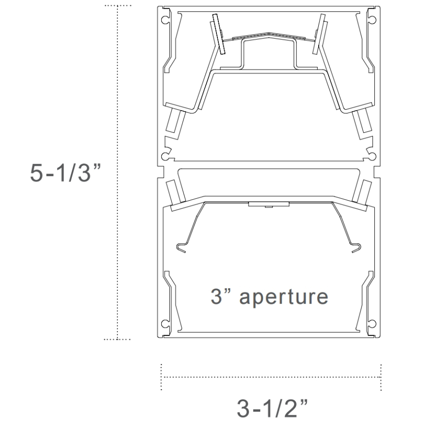A Light D2 Accolade Indirect Direct Suspended LED Fluorescent Fixture
