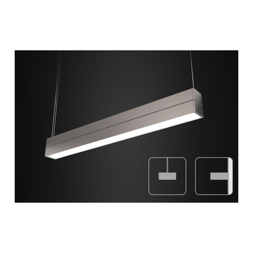 A Light D2 Accolade Indirect Direct Suspended LED Fluorescent Fixture