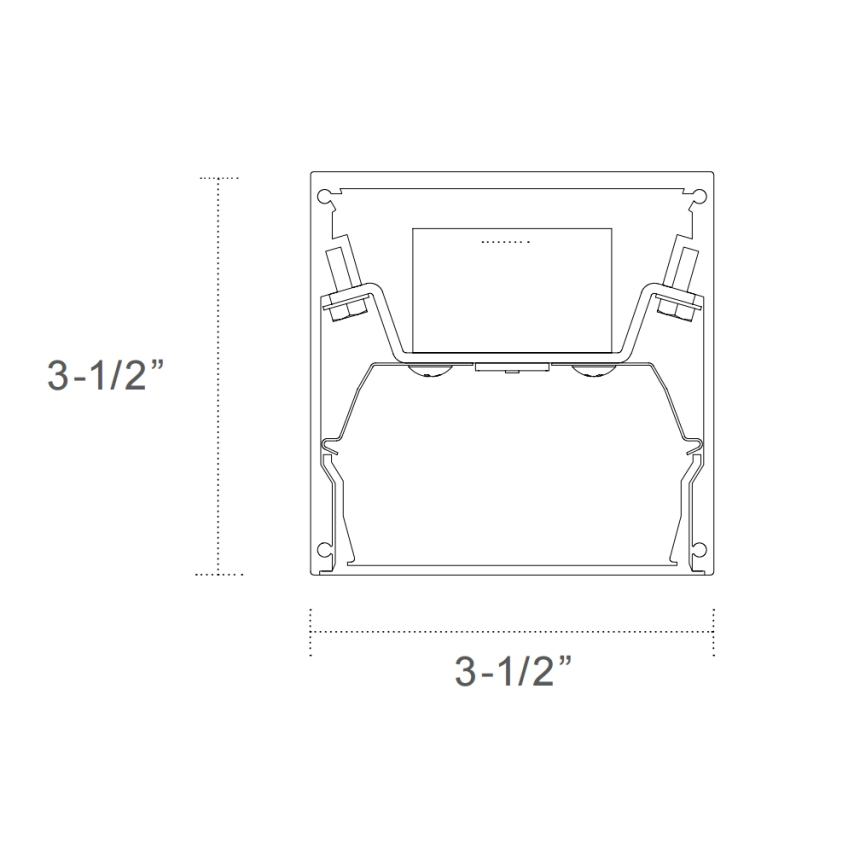 A Light D3 Accolade Suspended LED Fluorescent Fixture