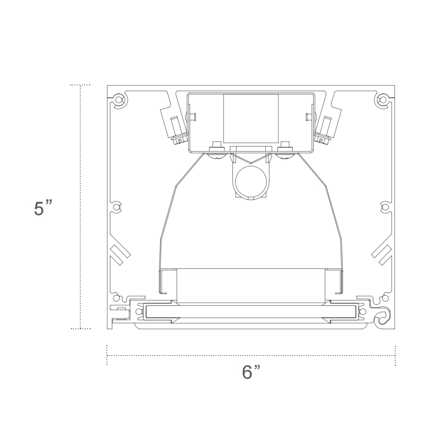 A Light X6 Aire Suspended LED Fluorescent Fixture