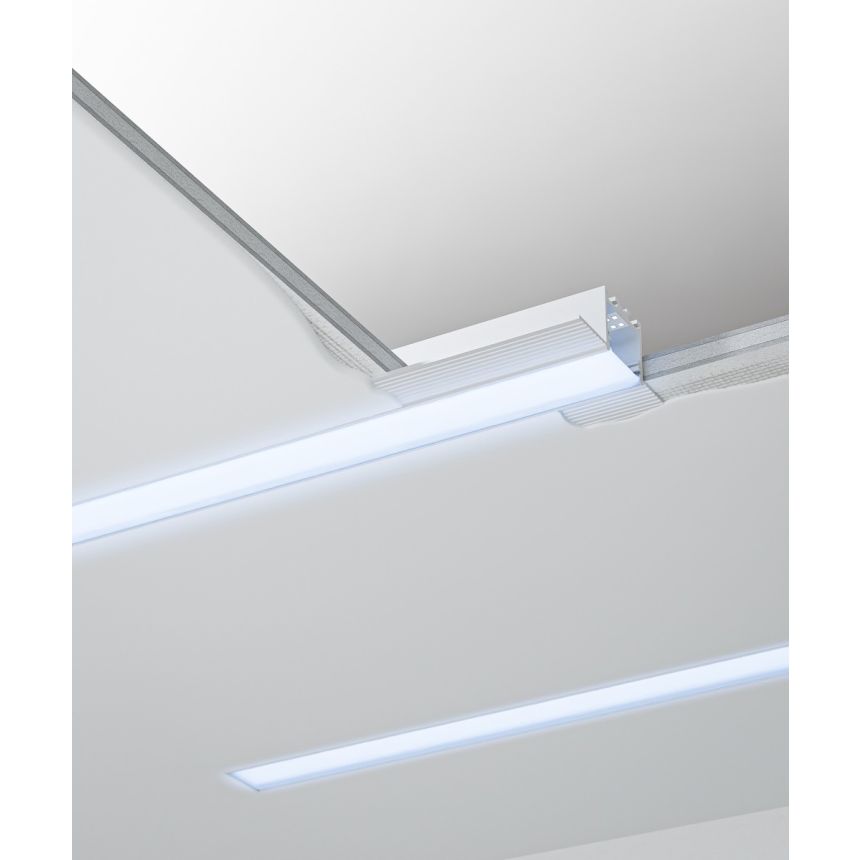 Alcon 12100-10-R-RGBW Linear Recessed Downlight shown in a White finish