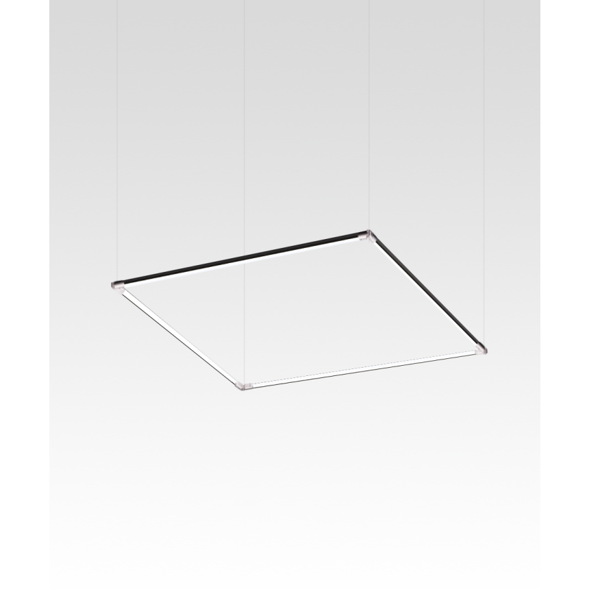 1-Inch Rotatable Square Suspended Linear Tube Light System