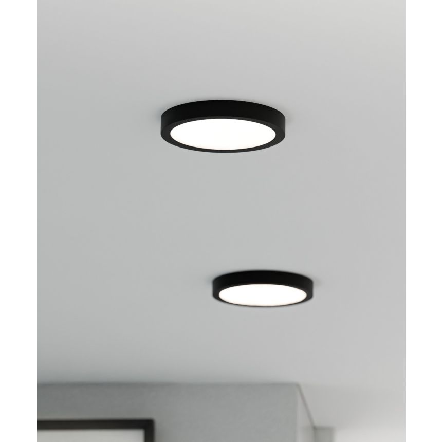 Alcon 12182-S-5 Architectural Surface-Mount LED Disk Light shown in a Black finish