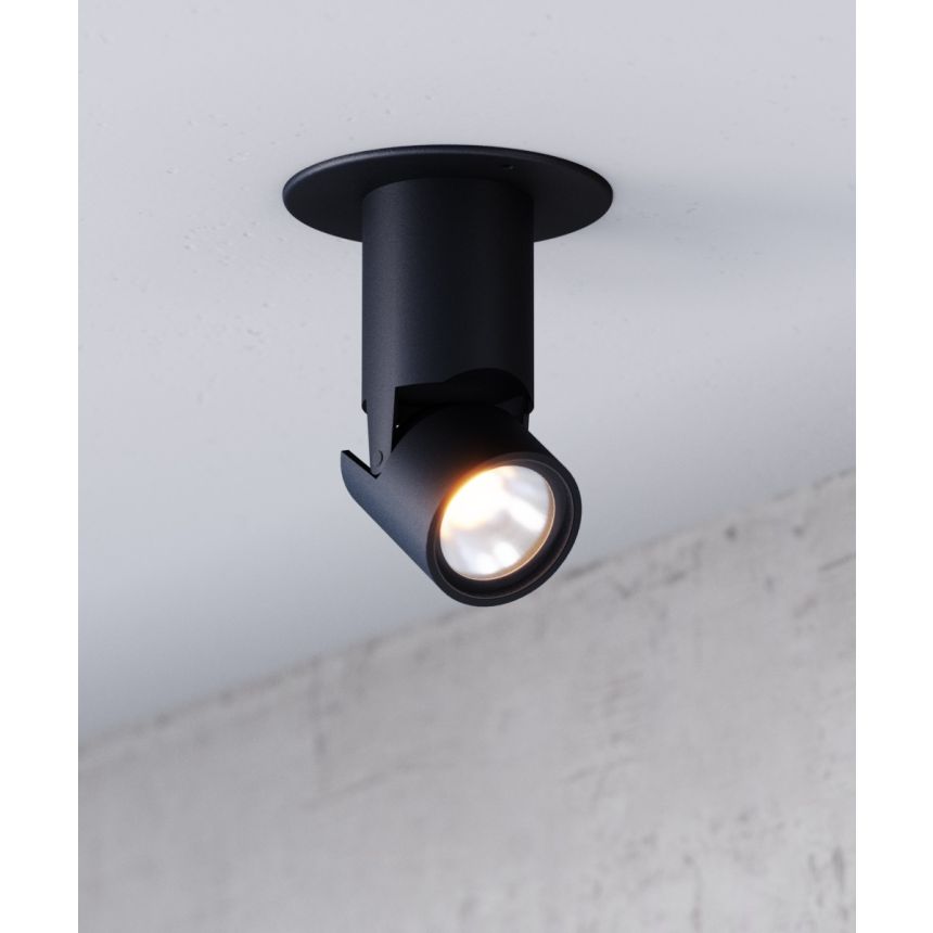 2.5"-Multi-Sized Architectural LED Monopoint Head shown in a Black finish.