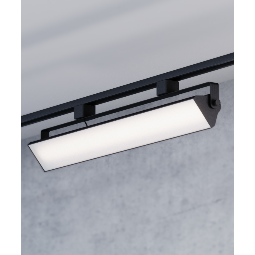 Alcon 13126-26 26-Inch Architectural LED Wall Wash Track Light shown in a Black finish.