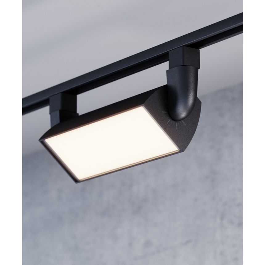 Alcon 13128-15 Black 15-Inch Architectural Wall Wash LED Track Light – 11" Length x 3.75" Width x 5" Height