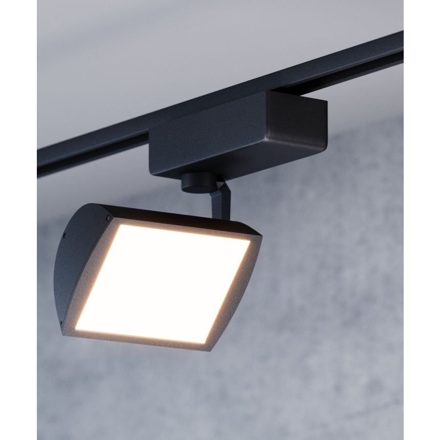 Alcon 13129 Black 6-Inch Adjustable LED Wall Washer Track Flood Light – 6.31" Length x 4.875" Width x 8.37" Height