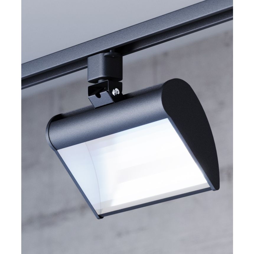 Alcon 13252 Architectural LED Linear Track Light shown in a Black finish.