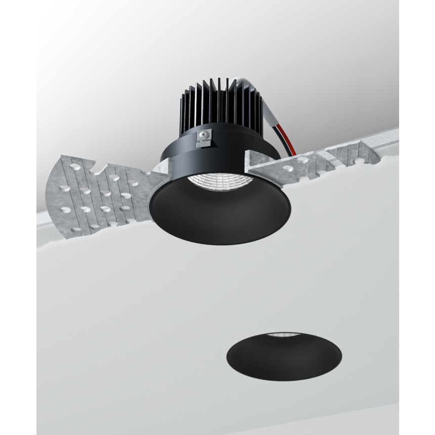 Alcon 14074-RF Trimless Recessed Light shown in a Black finish 