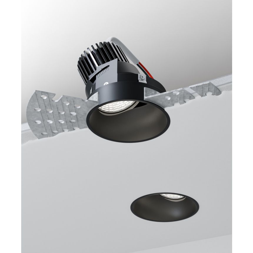 4-Inch Trimless Round Recessed Adjustable Slot LED Light