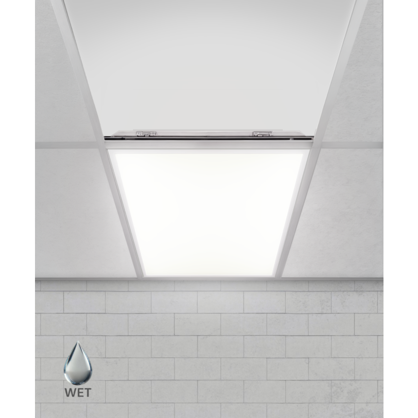 Alcon Lighting 14082-R LED Recessed Troffer Panel LED light for wet location applications.