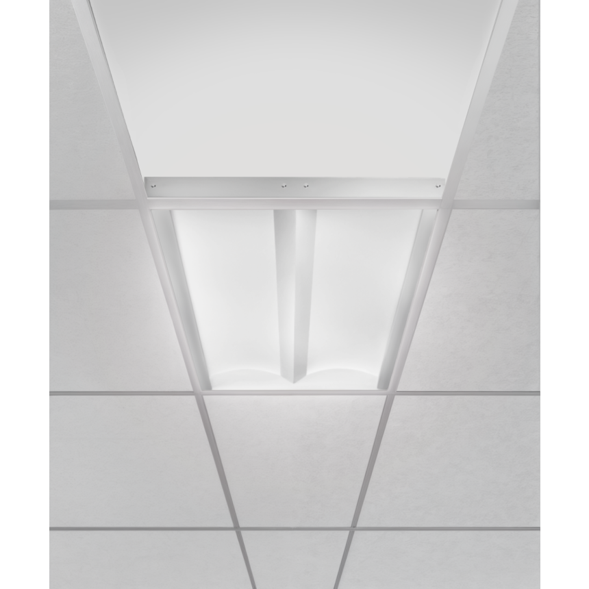 Contemporary Recessed Volumetric LED Troffer Light