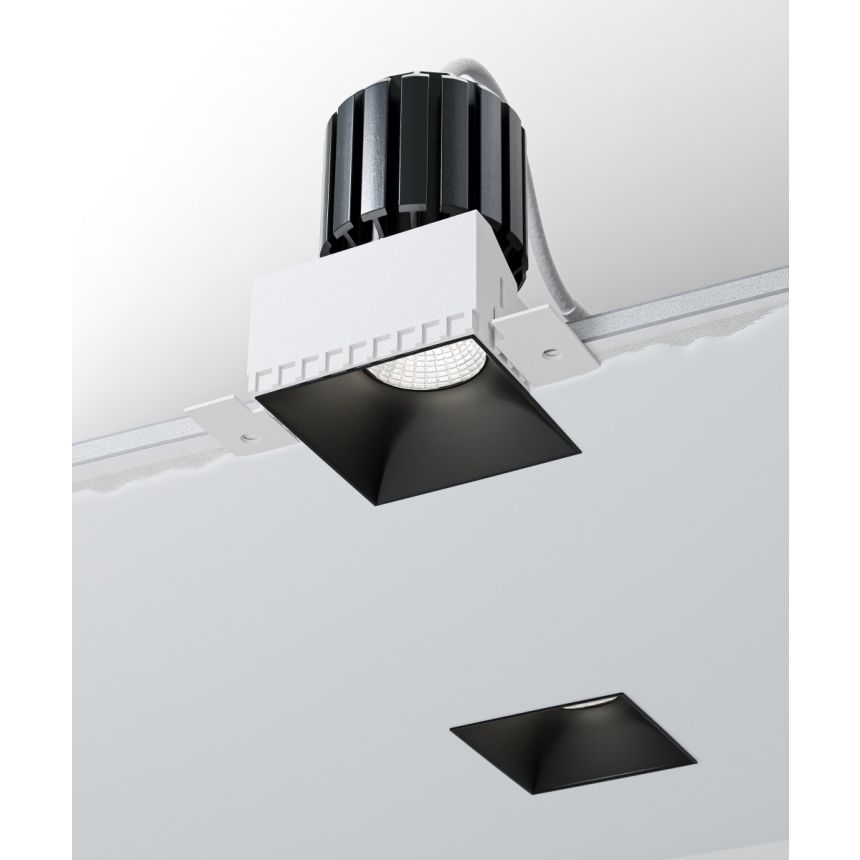 Alcon 14143-S Trimless Recessed Light shown in a Black finish