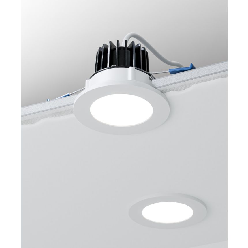 Alcon 14144-R-DIR Recessed Dimmable Downlight shown in a White finish