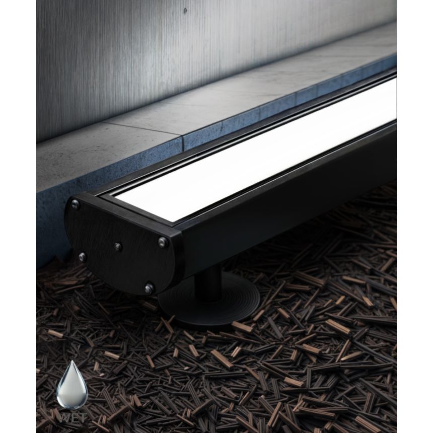 Outdoor Linear LED Commercial Sign Light 31024 shown in a Black finish.