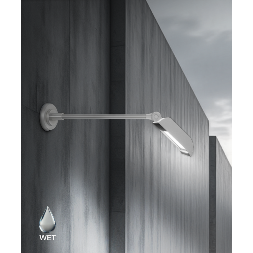 Alcon 31033 White Selectable Exterior Commercial LED Sign Light – 12 1/5" Length x 9 6/7" Width x 12 1/5" Height x 2 2/3" Depth