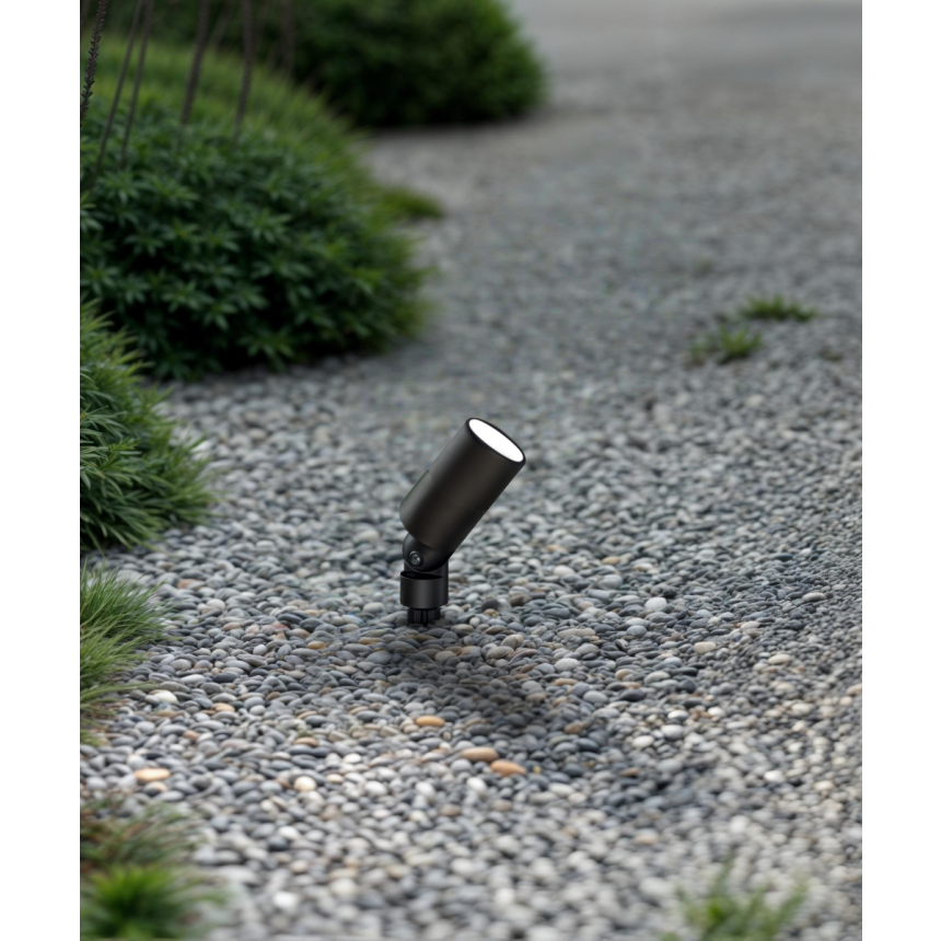 Alcon 9165-2 LED directional uplight shown in a black finish