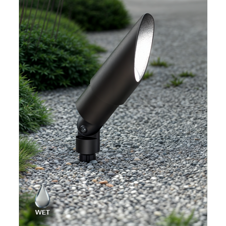 4-Inch Adjustable Outdoor 120V LED Landscape Spotlight