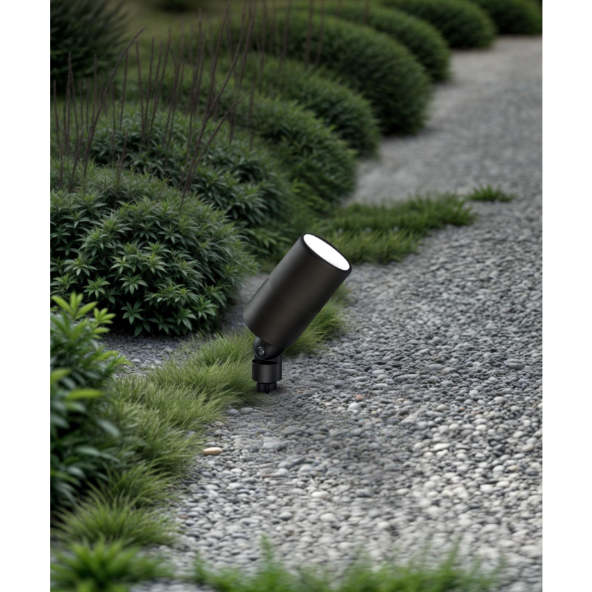 Alcon 9165-3 LED directional uplight shown in a black finish