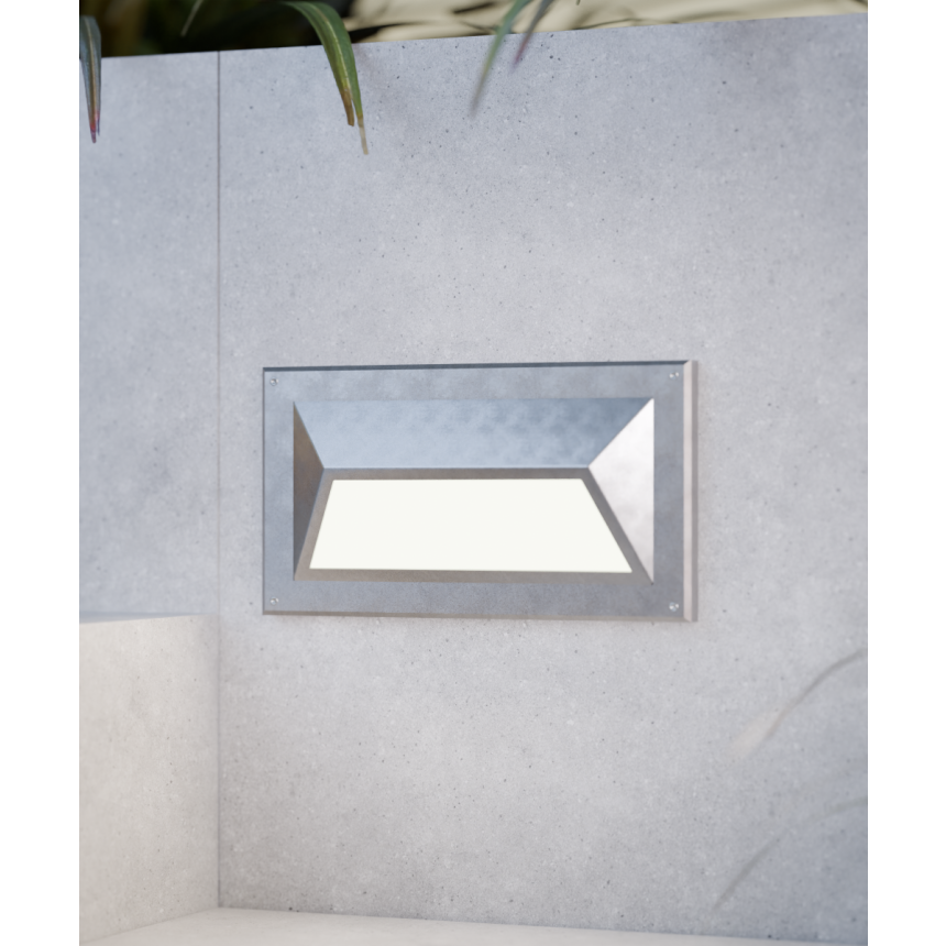 Stainless Steel Wall-Mounted LED Step and Driveway Light